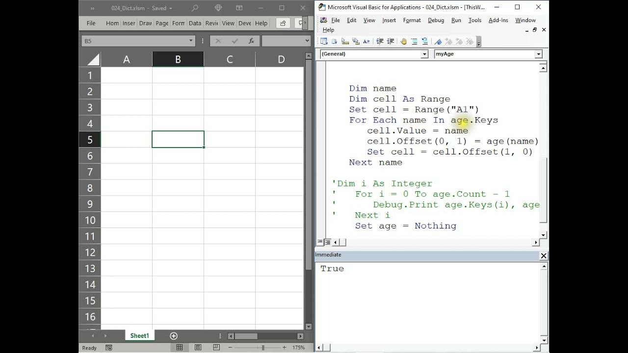 Excel Tricks 024 - How to use Dictionary in VBA?