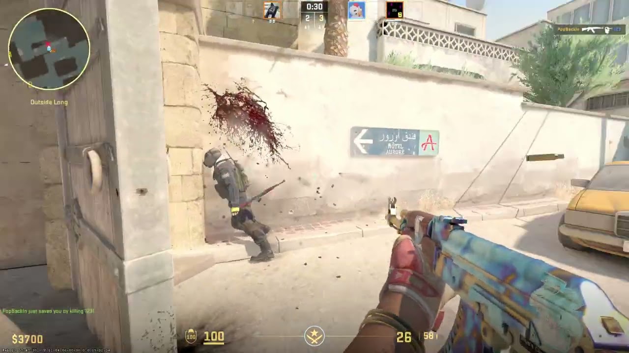 Counter Strike 2  dust 2 155 adr full gameplay