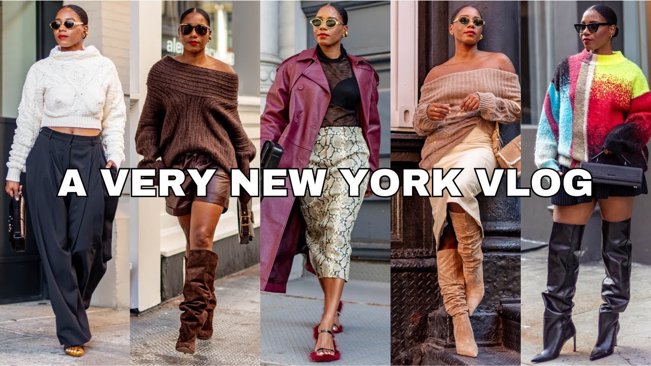 A Very New York City Vlog! shopping in soho, fall fashion shoot + haul & house tour in Brooklyn ❤︎