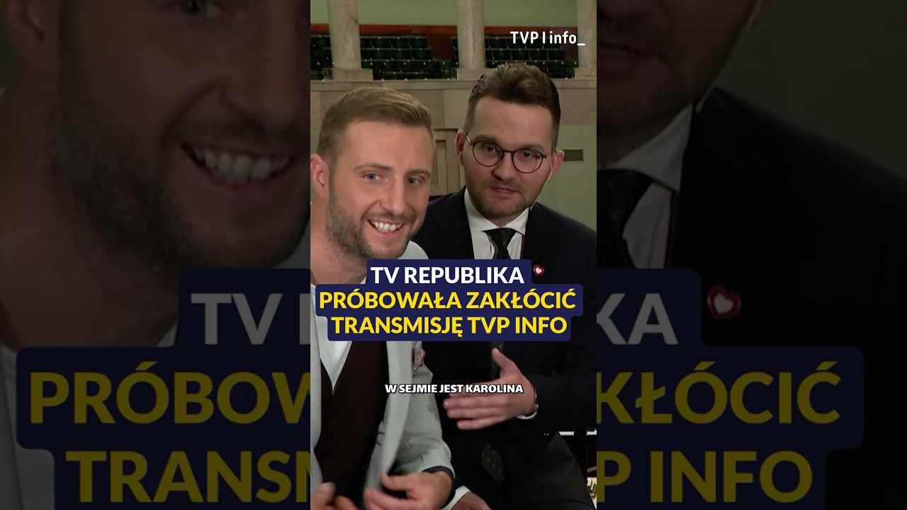 TV Republika pr&oacute;bowała przerwać transmisję TVP Info #polityka #sejm #shorts