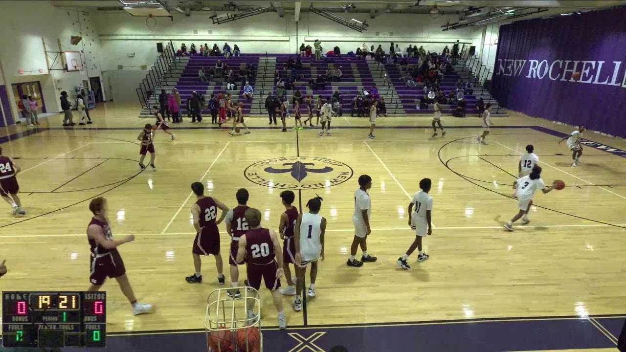 New Rochelle High vs Scarsdale High School Boys' Varsity Basketball