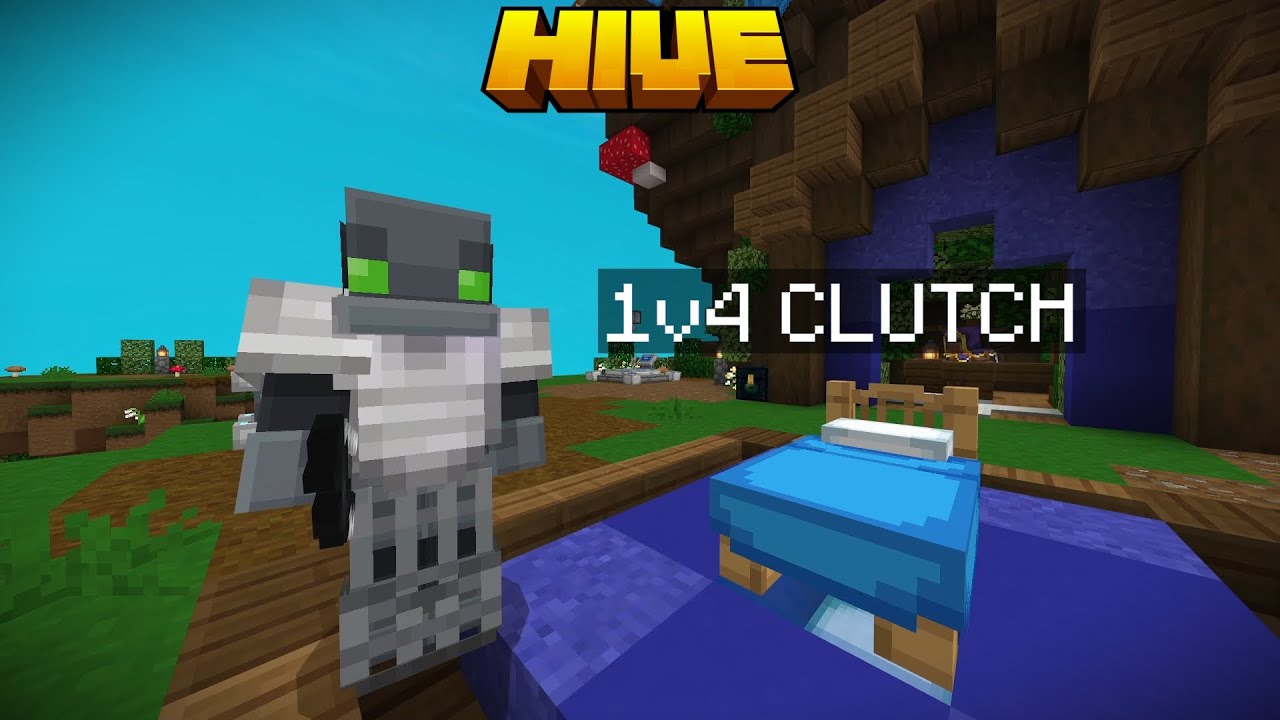 I 1v4 Clutched In Hive Ranked Bedwars
