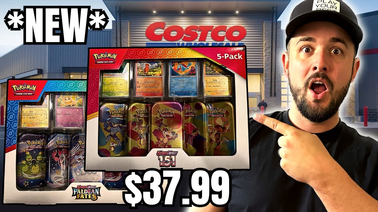 *НОВИНКА* Набор из 5 мини-жестяных коробок Costco Pokemon 151 — ЭТО СУМАСШЕДШЕЕ!!