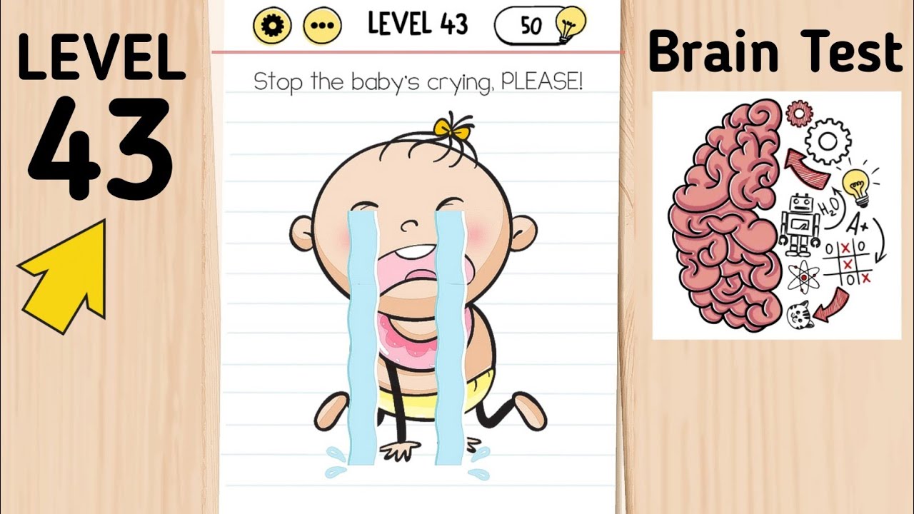Brain Test Level 43 Stop The Baby's Crying PLEASE!