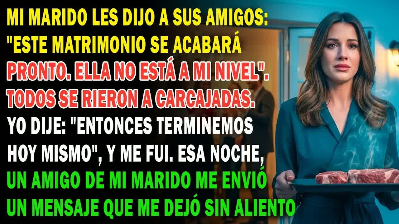 Mi Marido Dijo Que No Estaba A Su Nivel Por Su Amante  Pero El Mensaje De Su Amigo Me Impactó