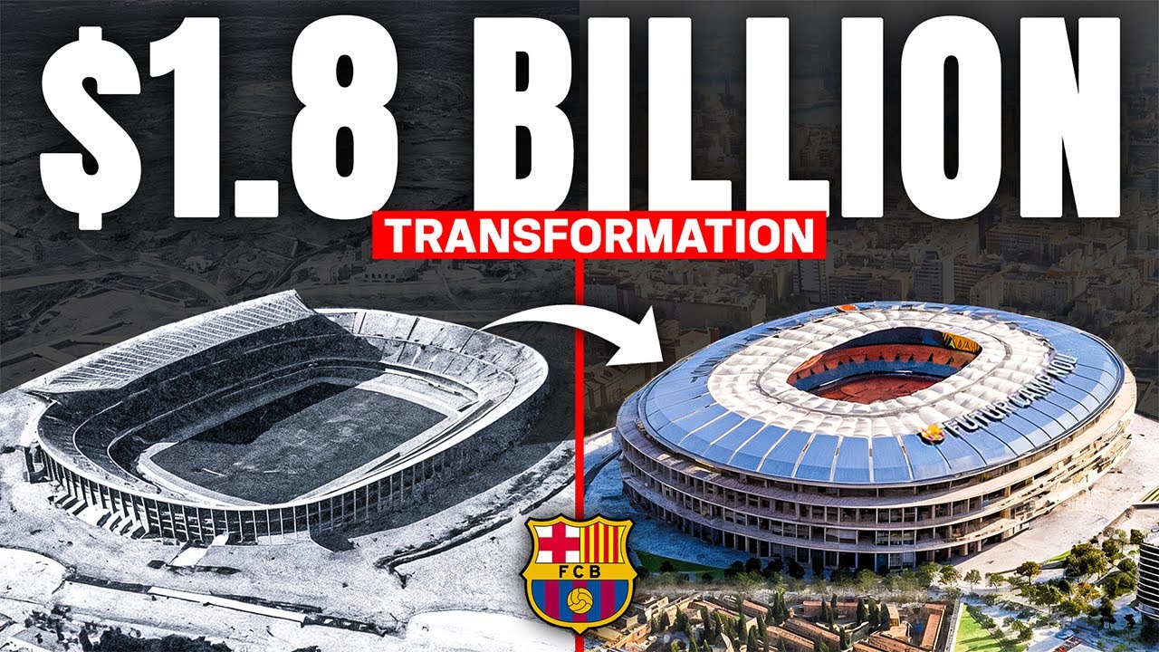 Spotify Camp Nou's $1.8BN Rebirth: Then VS Now