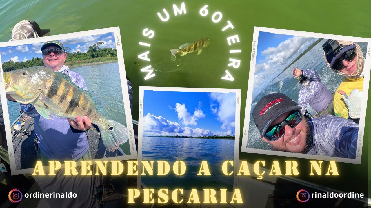Aprendendo a CA&Ccedil;AR na Pescaria, com direito a 60teira !