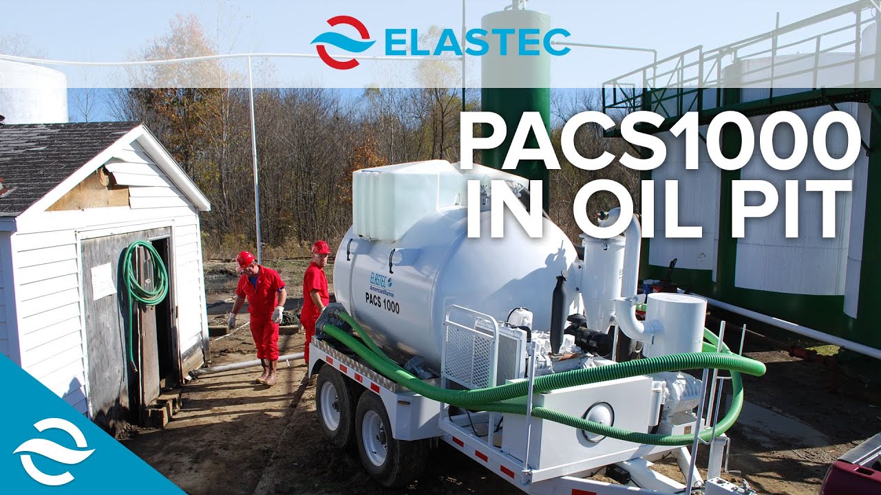 ELASTEC | Vacuum Trailer Cleaning Oil Pit