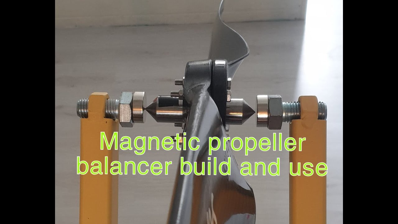 DIY magetic propeller balancer for paramotor, ultralights etc. Build and use