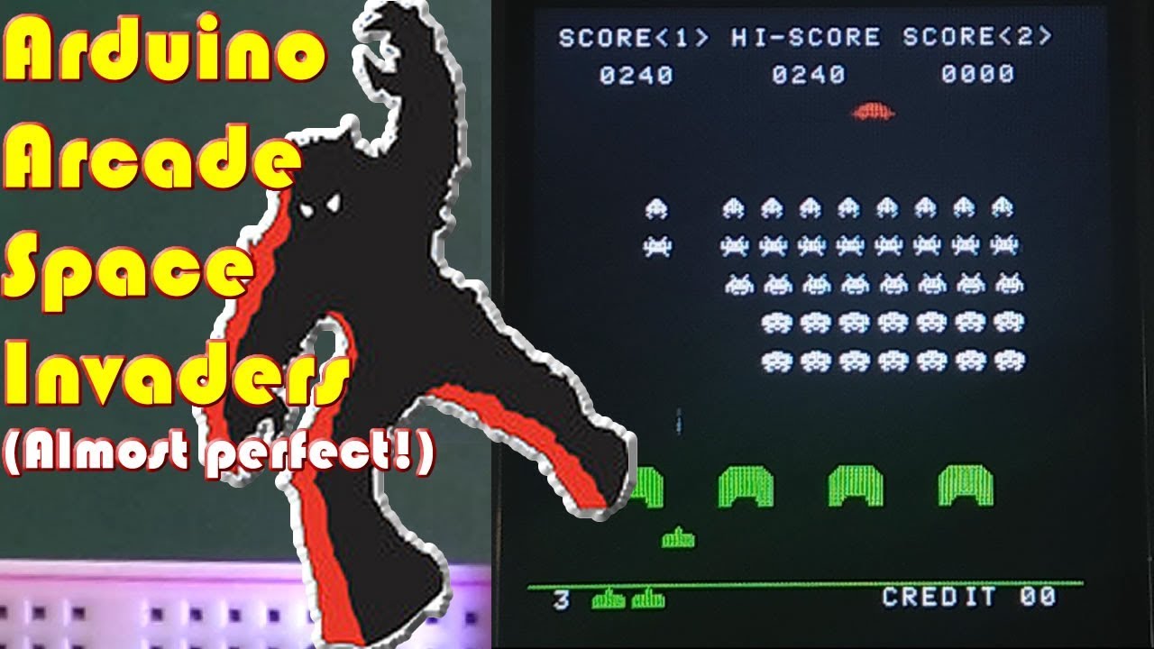 Arduino Arcade Space Invaders - video game latest version