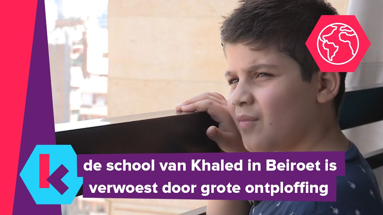 Khaled uit Beiroet kan nog niet naar school