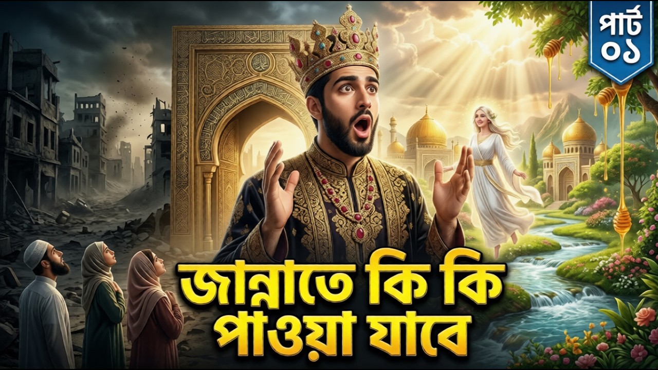 জান্নাতে কি কি পাওয়া যাবে | জান্নাতের ভেতরের দৃশ্য |  জান্নাত কেমন হবে  দুনিয়ার মোহ চিরতরে শেষ হবে