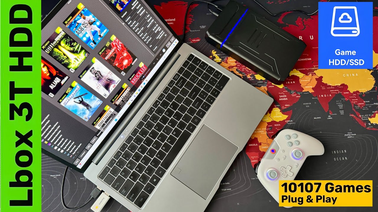 LaunchBox 3T HDD 10,000+ PC/3D games, including XBOX, PS1, PS2, PS3, PS4, Switch, Wii, etc