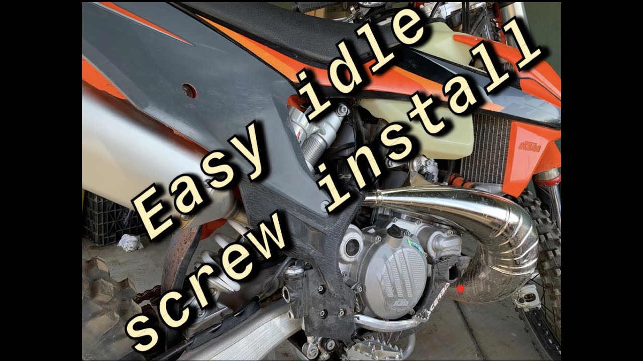 2021 KTM 300xcw idle screw Mod/Fix the easy way