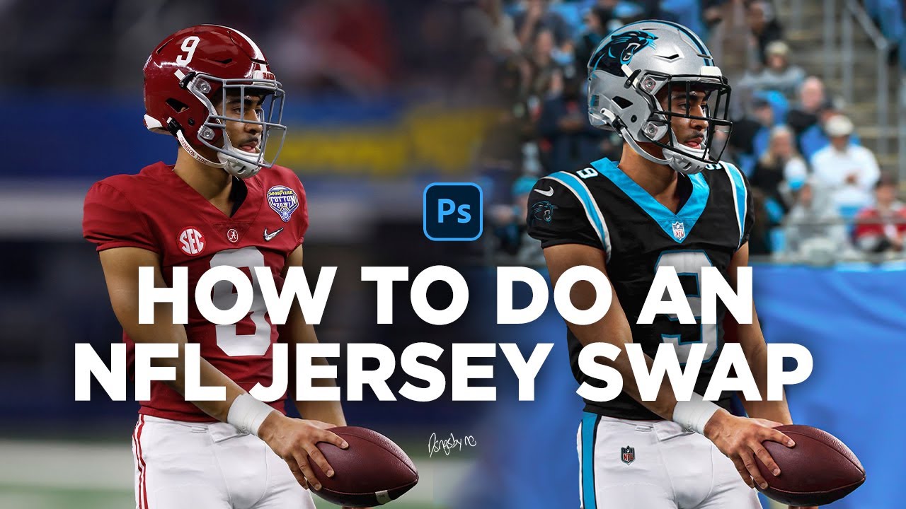 How to do an NFL jersey swap l Step by Step Tutorial l Dsgnsbyrc