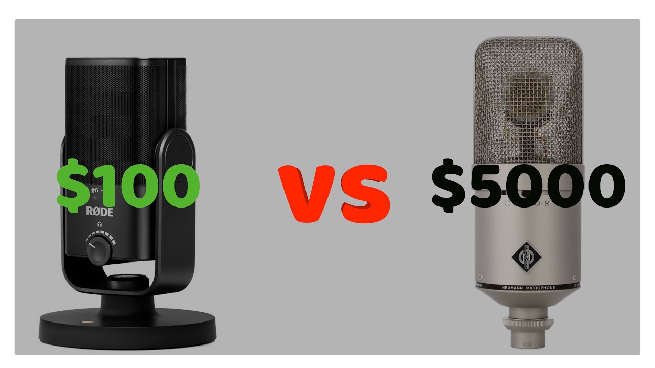 Микрофон за $100 vs Микрофон за $5K (Rode NT USB MINI и Neumann M149)