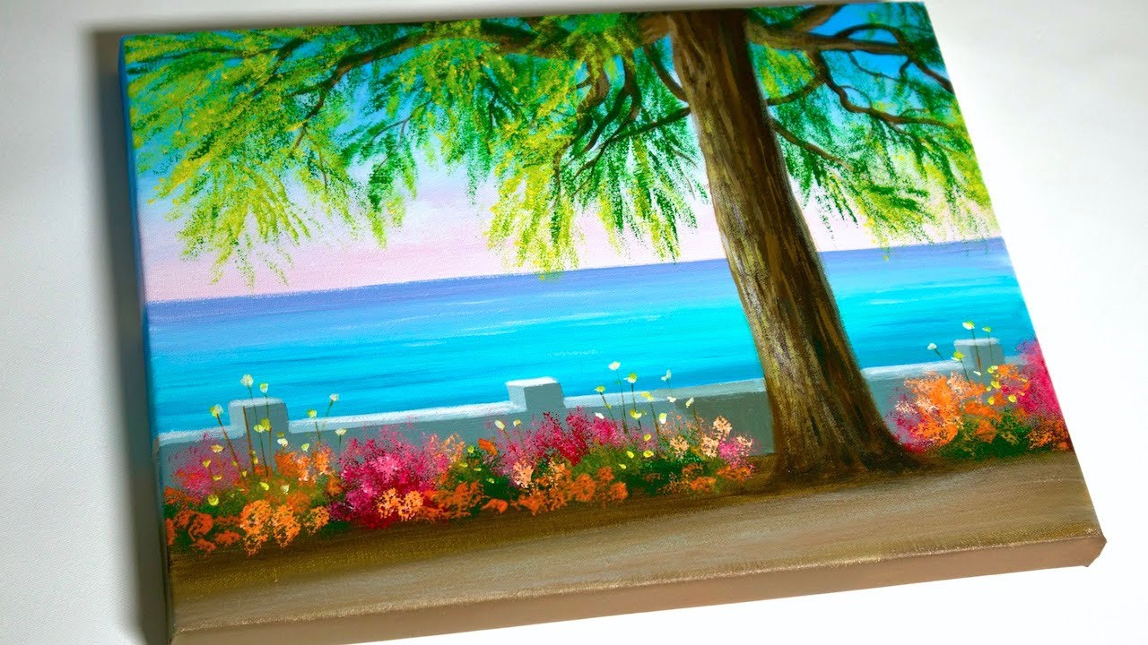 Landscape Painting | Lake Painting | Acrylic Painting for Beginners