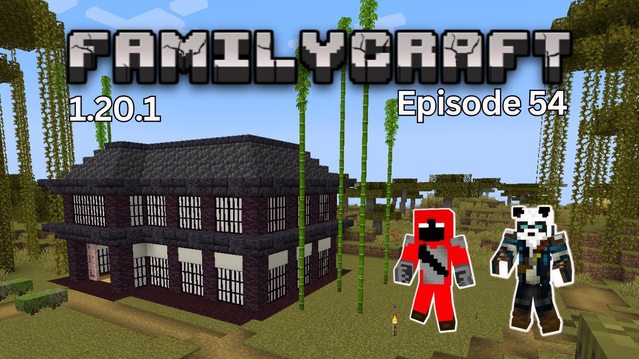 DoubleK Plays Minecraft - FamilyCraft SMP - Episode #54 - Father and Son Gaming - The Roof Topper