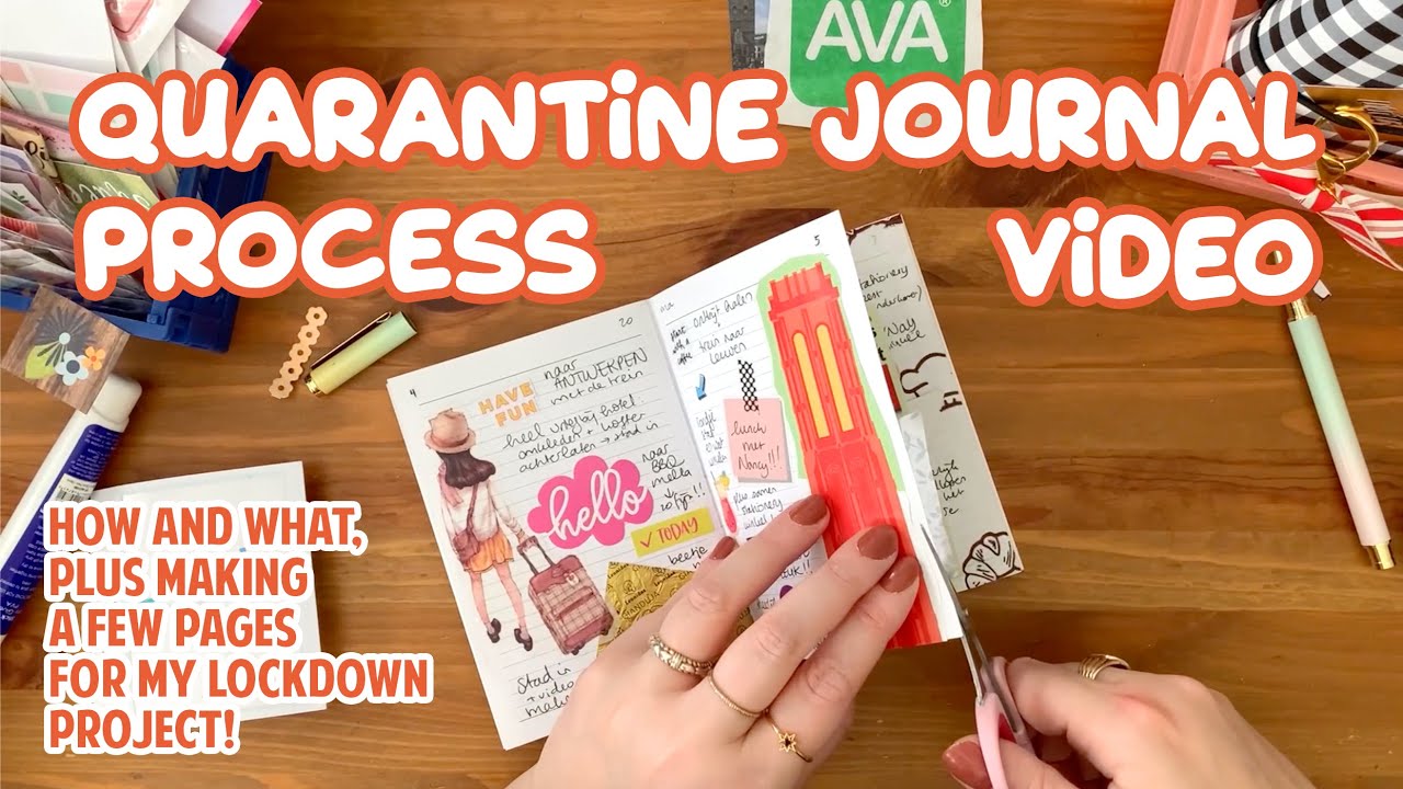 PROCESS VIDEO for my quarantine journal! My lockdown project | creative journaling on daily pages