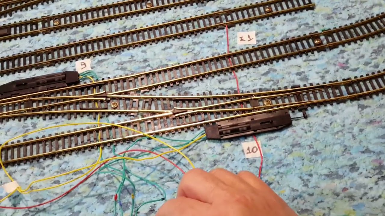 Hobby trilho ABC, instalação elétrica.