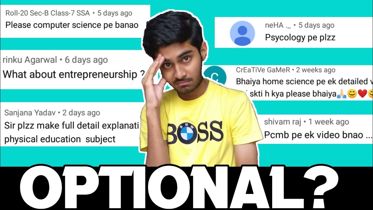 The Ultimate Guide for OPTIONAL SUBJECTS  [Class 11]