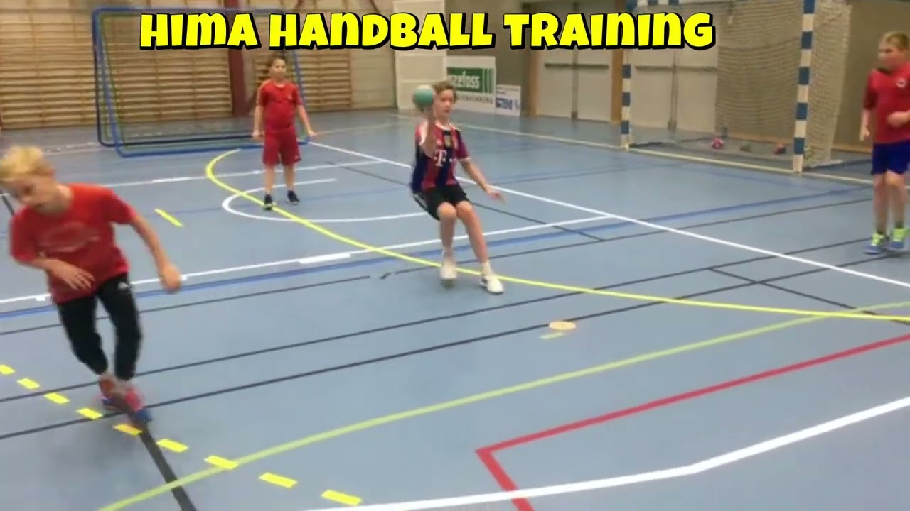 Handball training - 10-12 years- Technique -Edge shot