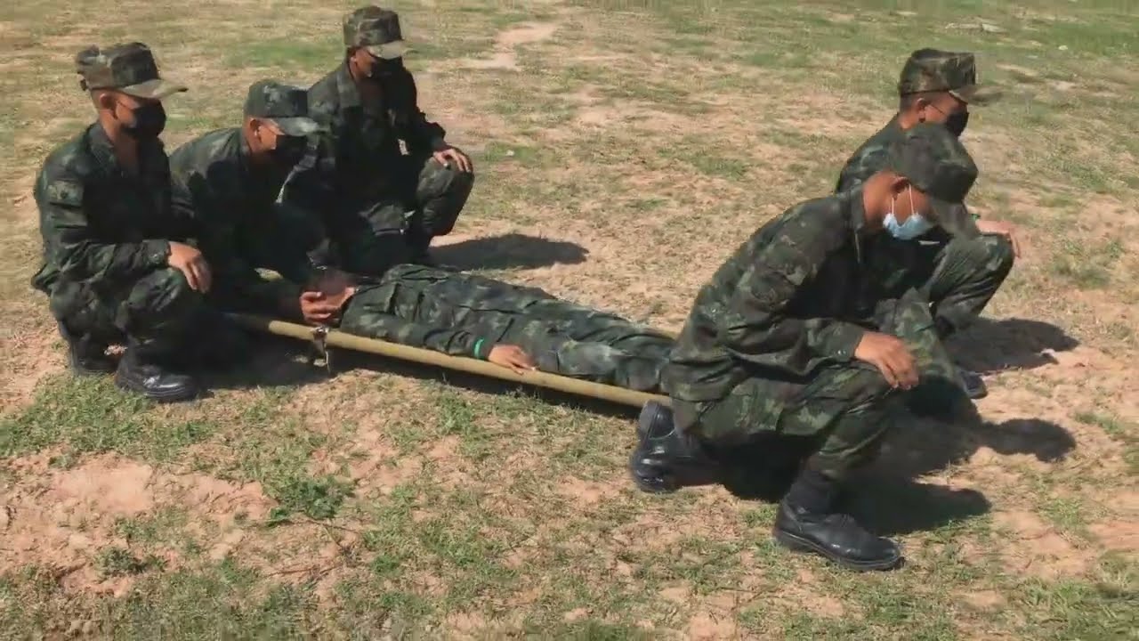 สาธิตการปฐมพยาบาลโรคลมร้อน
