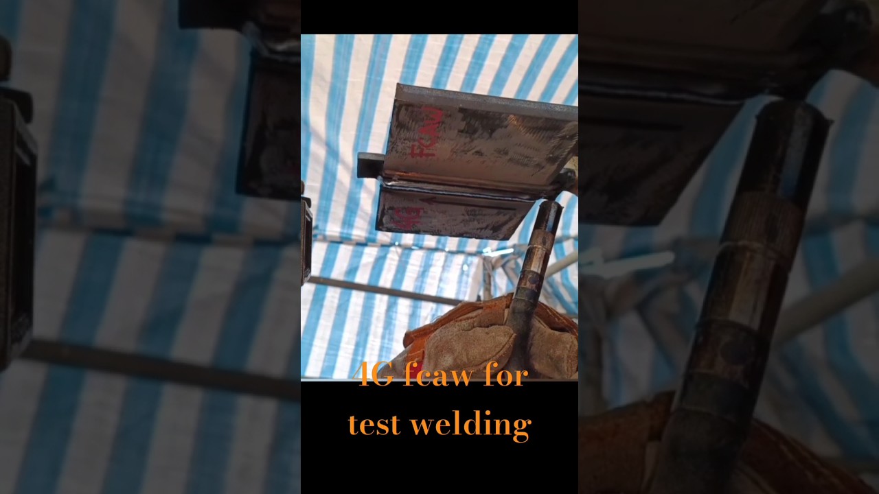 4G for test fcaw welding #fcaw#4G#youtubeshorts #shorts