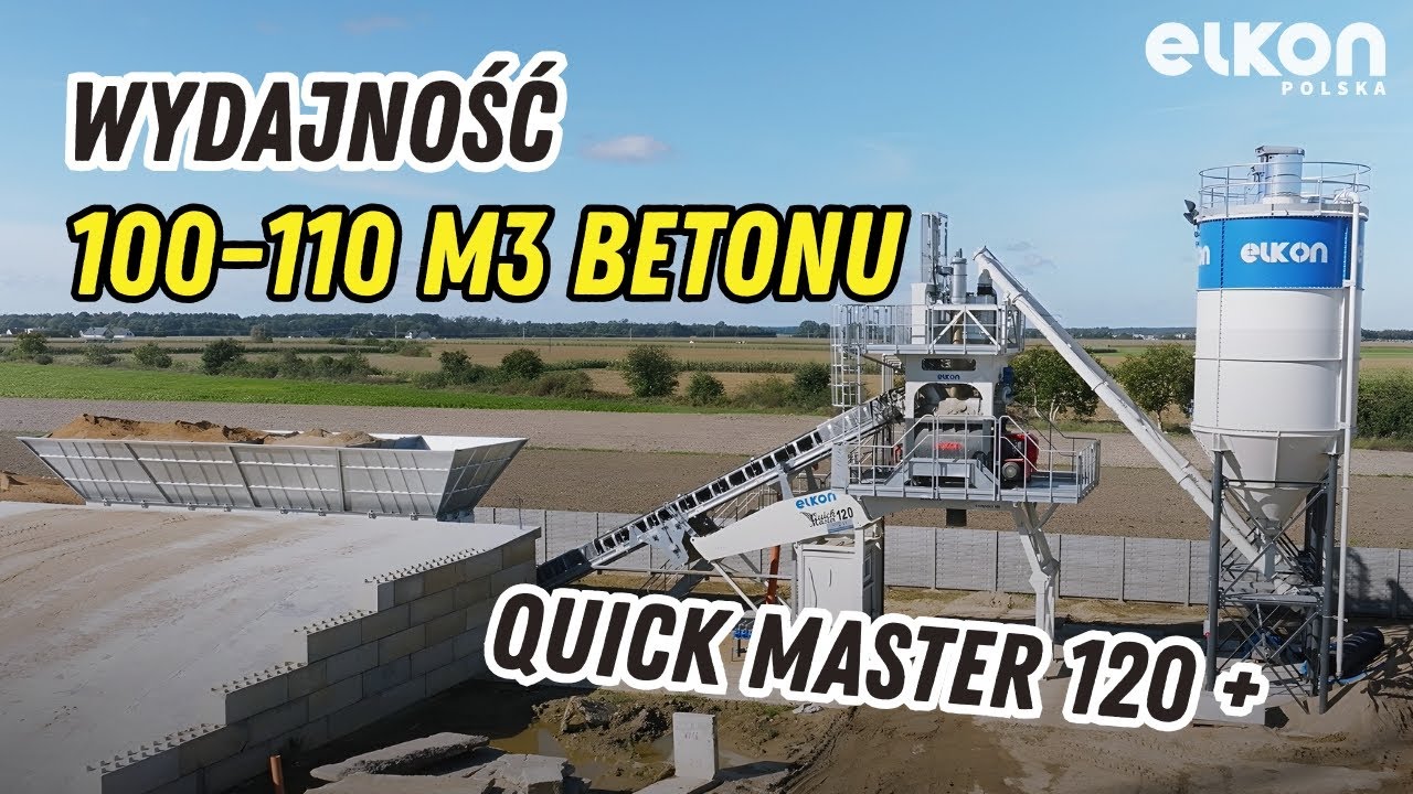QUICK MASTER 120+ 🏗️| NOWA GENERACJA BETONIARNI🚀 #ELKON W PRAKTYCE🔥