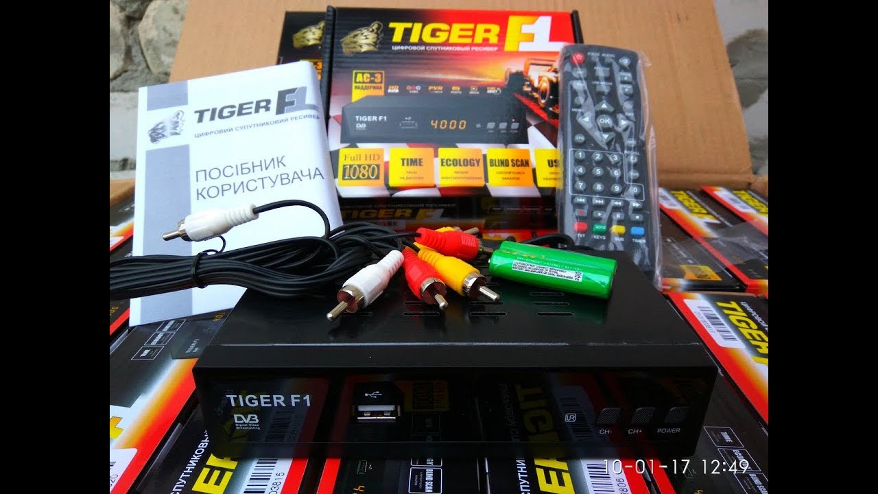 Спутниковый ресивер с поддержкой формата MPEG4(HD) - TIGER F1.