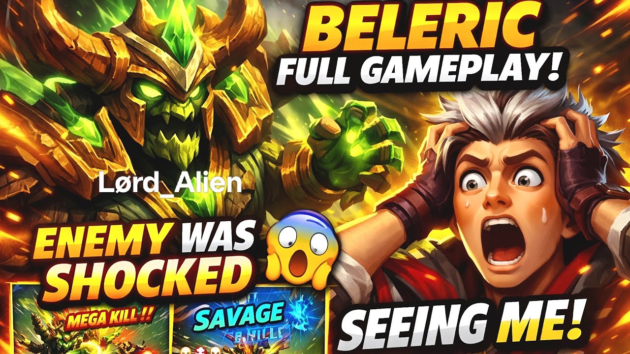 Belerick Full Gameplay | Enemy Was Shocked By Seeing Me 😎 | #mobilelegends #mobilelegendsindia #mlbb