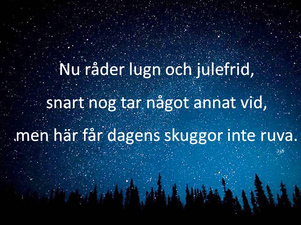 Decembernatt s&aring;ngbakgrund