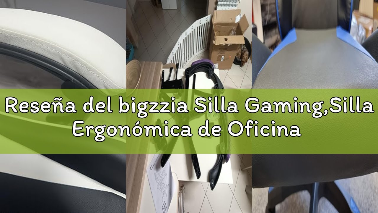 Reseña del bigzzia Silla Gaming,Silla Ergonómica de Oficina en Cuero PU,Regulable en Altura con Sopo