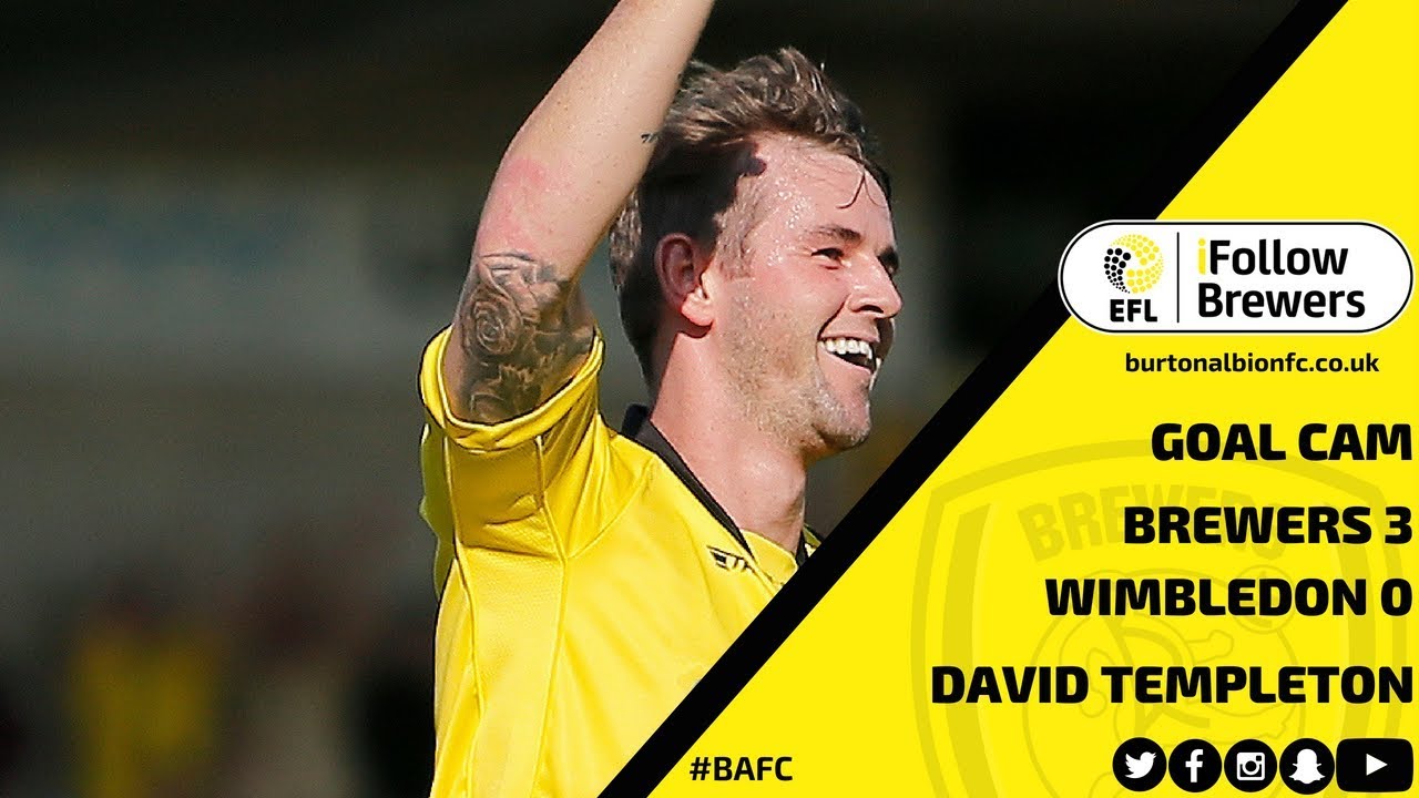 GOAL CAM | David Templeton v AFC Wimbledon