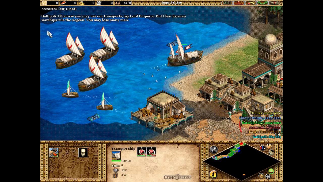 Age of Empires II - Mission 5 of Barbarossa (Hard) - Barbarossa's March
