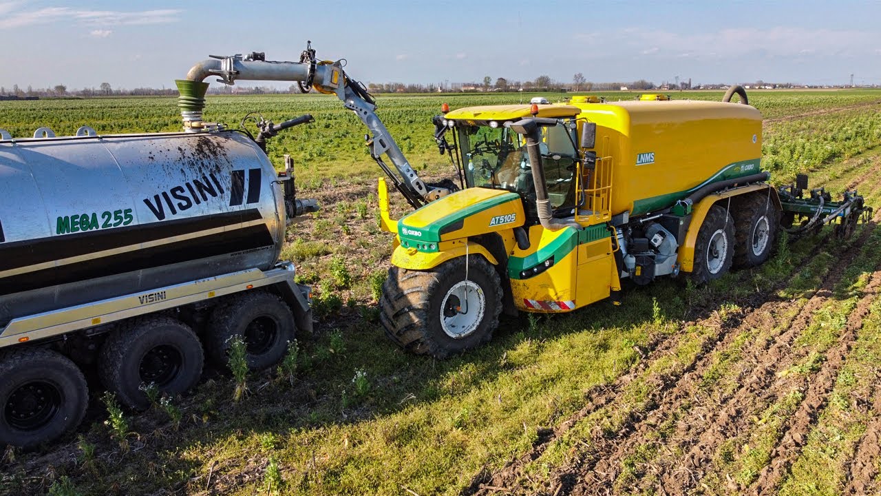 First In Italy | OXBO AT5105 LNMS at WORK | Liquid Manure Injection | Spring 2023 @TeamSpeziali