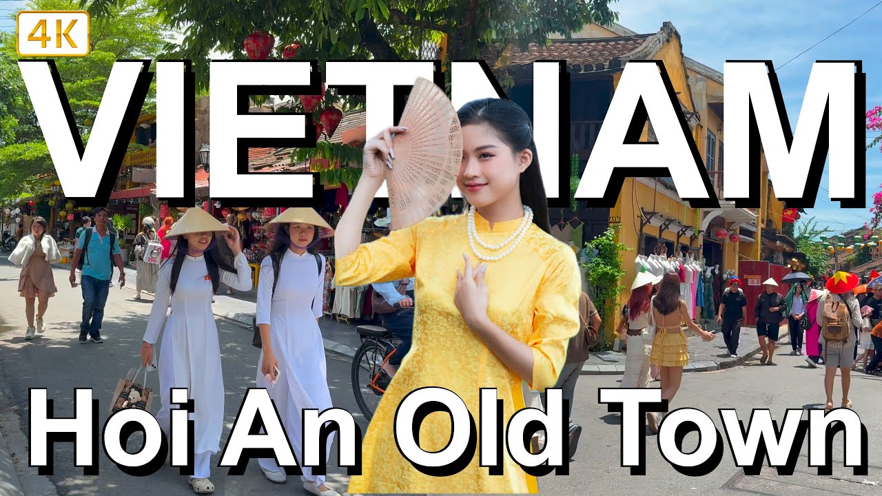 Hoi An, Vietnam | City Walk | Walking Tour of Market & Tourist Area | 4K 60fps