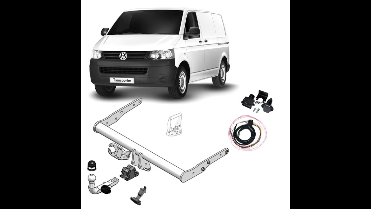 VW T6 установка фаркопа