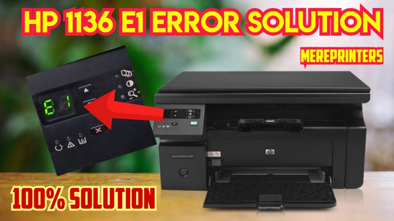 hp m1136 e1 error | hp laserjet m1136 mfp e1 error solution | hp m1136 e1 error fix #video #hp #yt