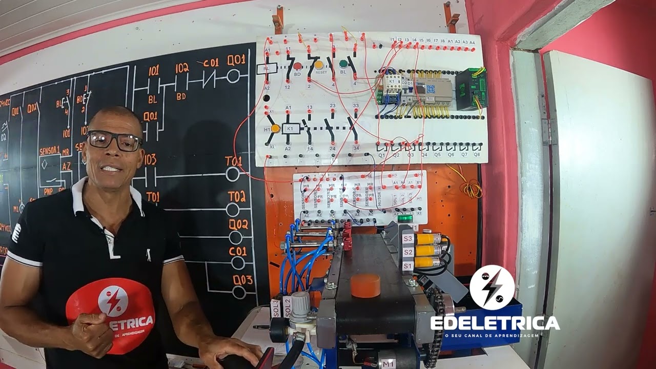 Sensor Fotoelétrico Aplicado na Automatização da Esteira Separadora de Material com CLP,  Parte 01
