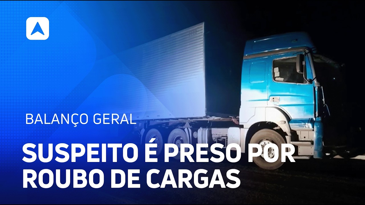 Suspeito de roubo de cargas é preso e carreta é recuperada
