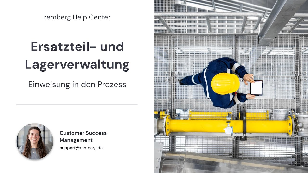 Getting Started - Ersatzteile & Lagerverwaltung: So behältst du den Überblick | @remberg