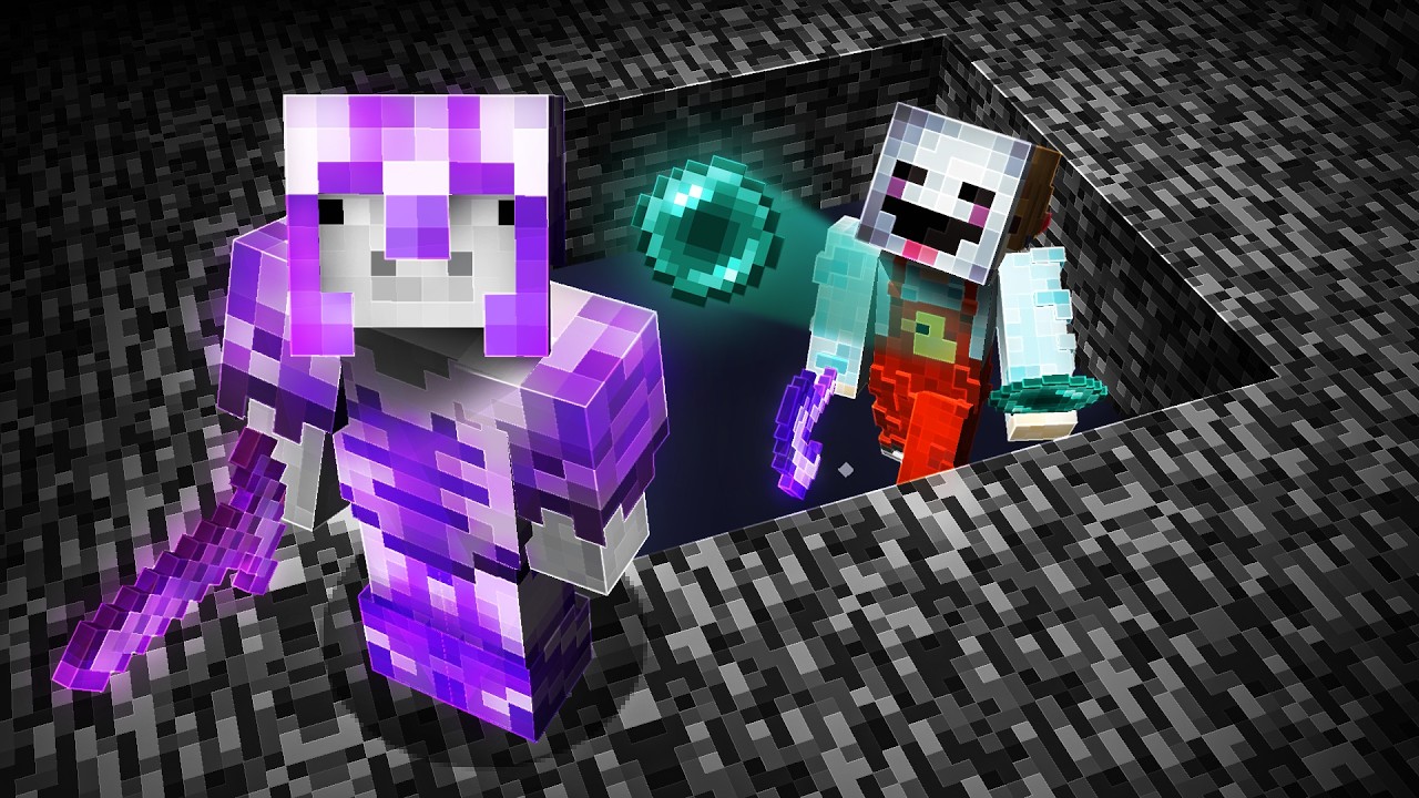 TAJEMNICZY GRACZ WRZUCIŁ MNIE pod BEDROCK w MINECRAFT...