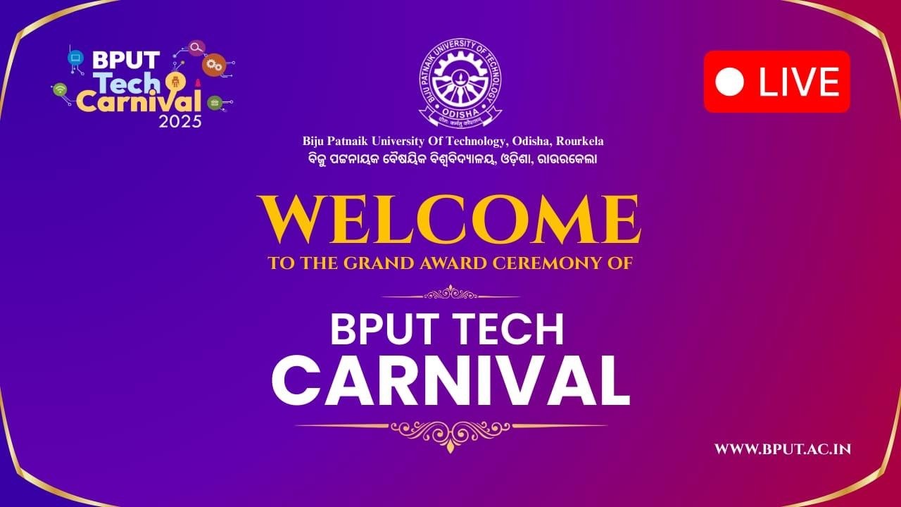 Award Ceremony of BPUT Tech Carnival 2025 on 26.02.2026