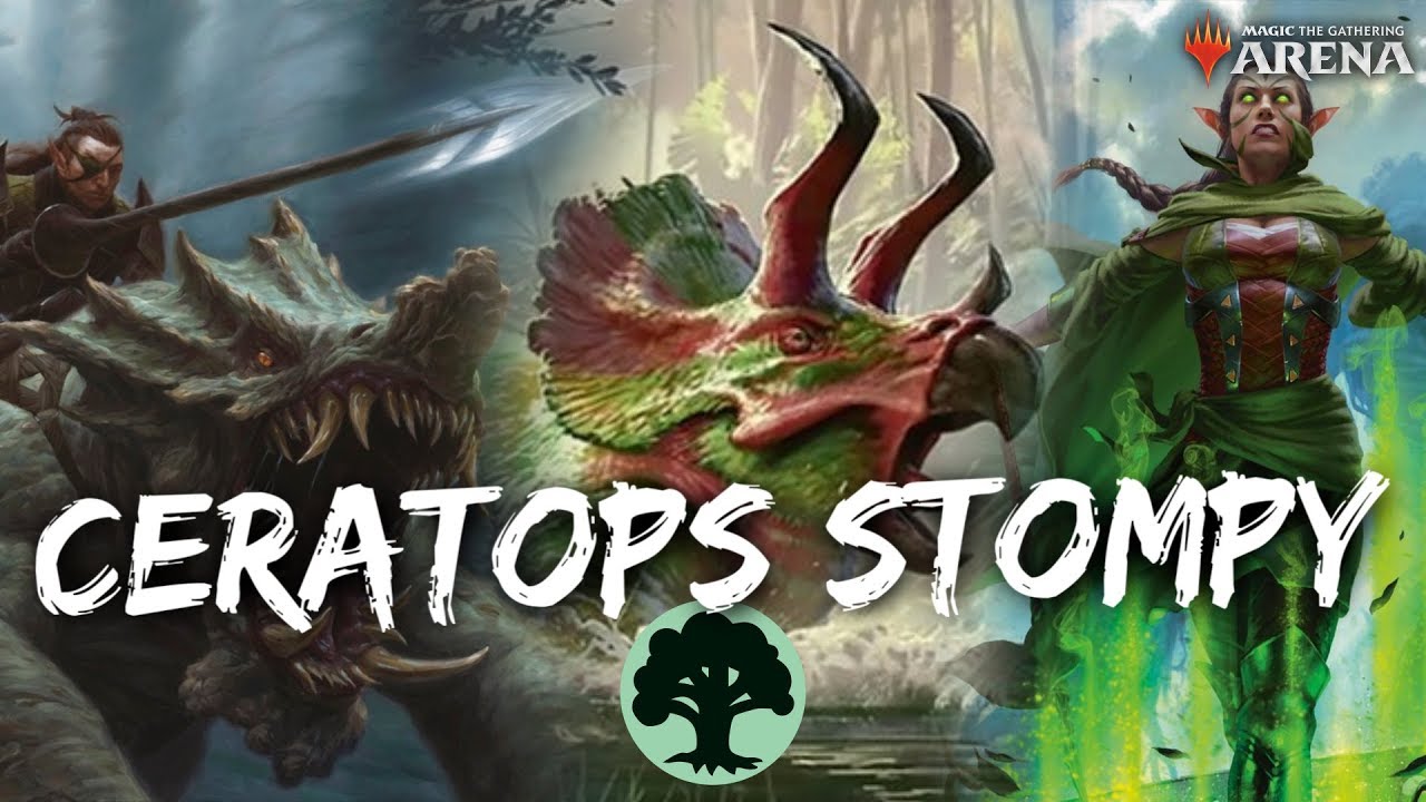 CERATOPS STOMPY [MTG Arena] | Mono-Green Midrange Deck in M20 Standard