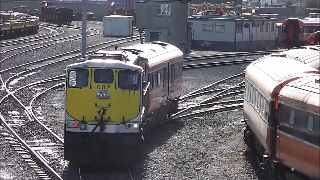 Irish Rail Mark 3 coaches - Getting brake tests - North Wall, Dublin