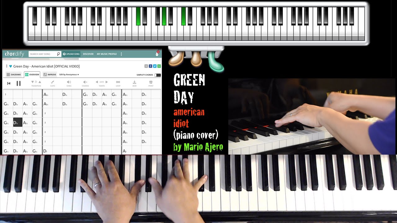 Green Day - American Idiot (piano)