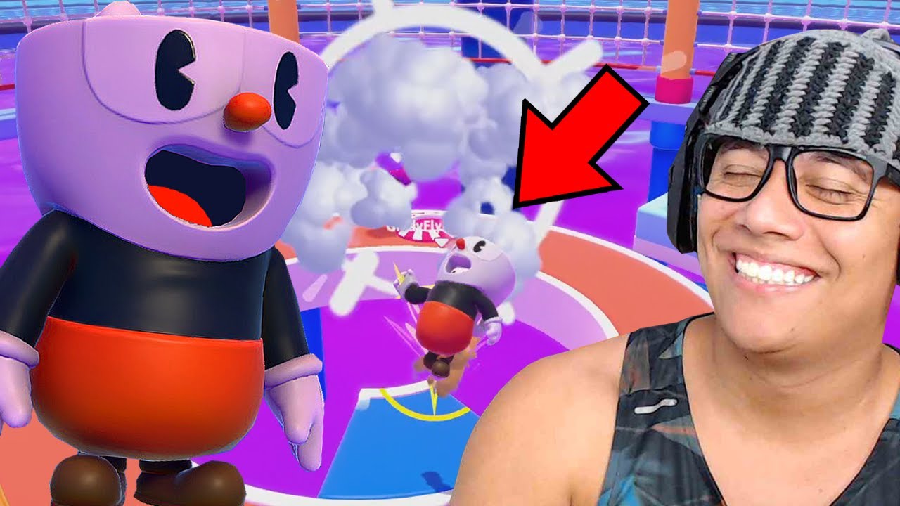 Joguei de CUPHEAD no FALLGUYS e isso aconteceu...