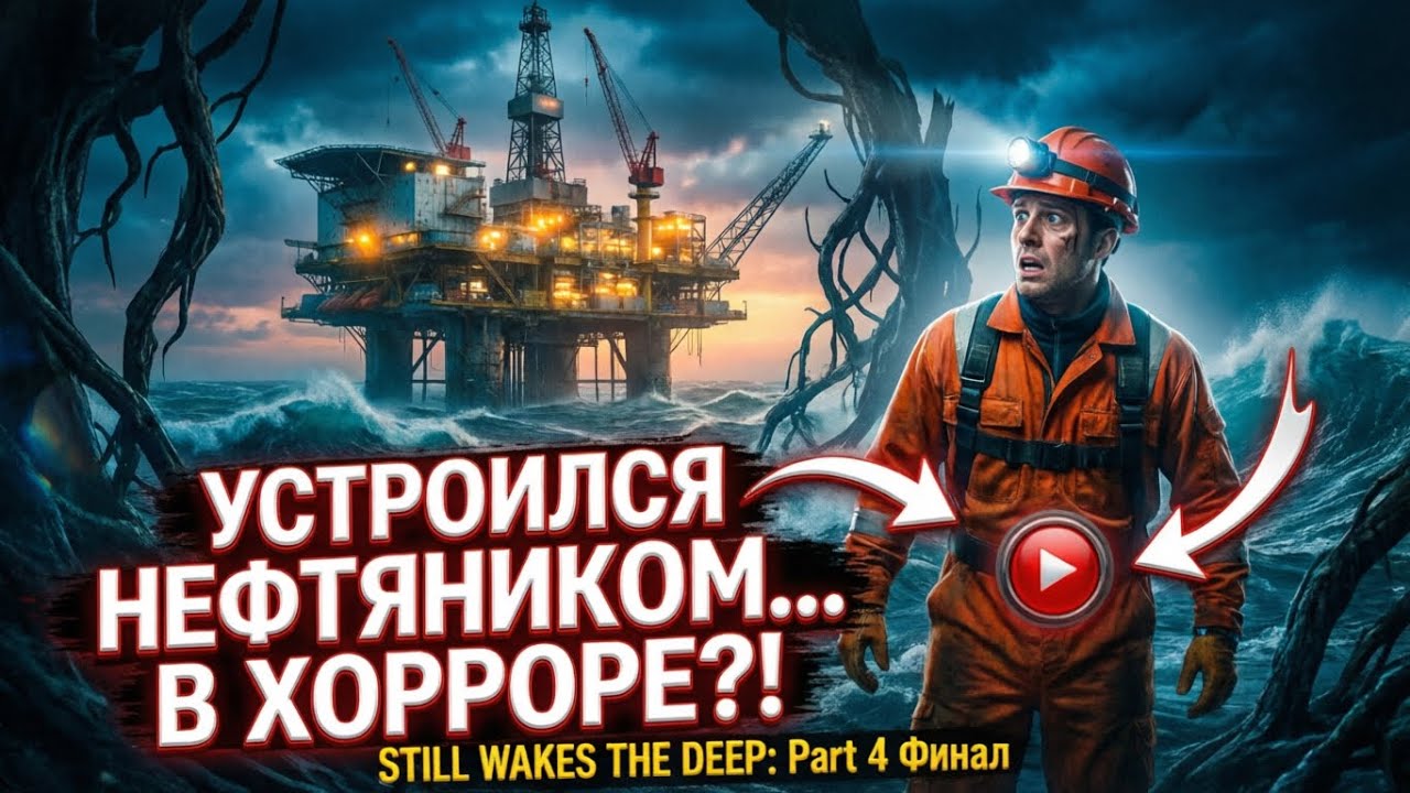 Устроился на работу нефтяником в хоррор игре STILL WAKES THE DEEP: Part 4 ФИНАЛ