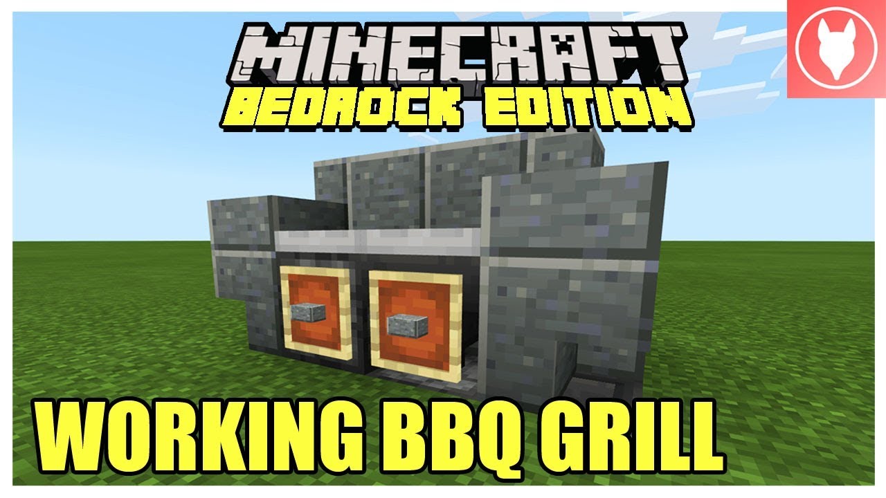 Minecraft Bedrock - Working BBQ Grill Tutorial (Xbox / MCPE / Windows 10 / Switch )